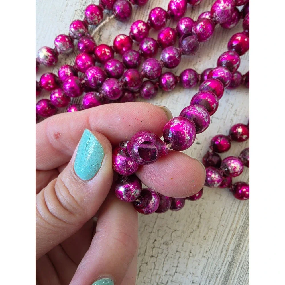 Antique purple mercury glass Garland 108